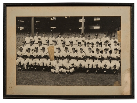 1951 New York Yankees Vintage Team Photo Framed and Matted